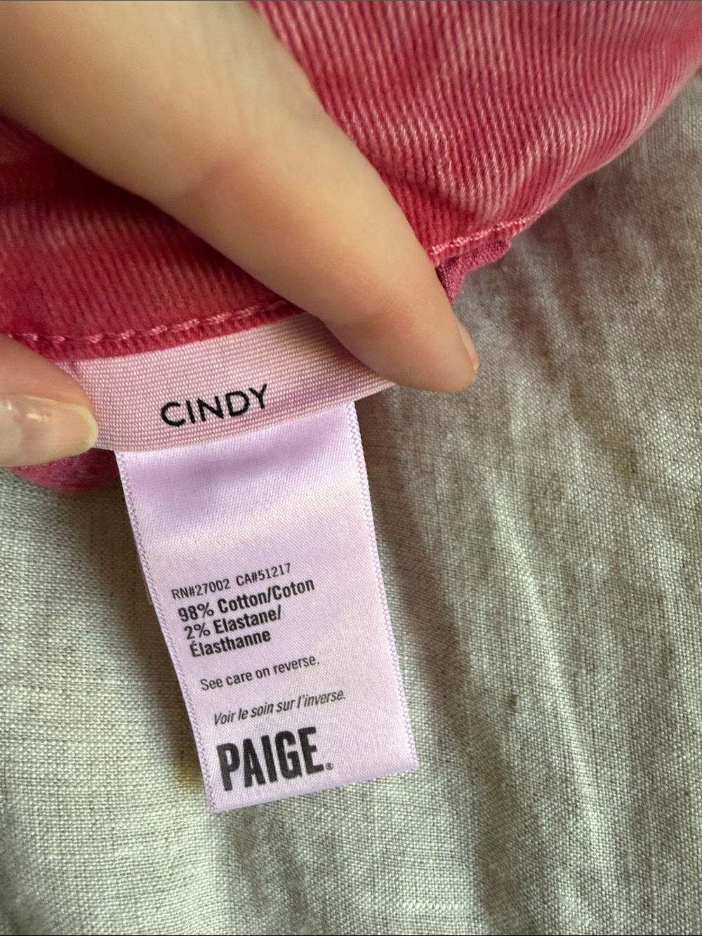 PAIGE Cindy Coral Pink Cropped Ankle Jeans - Picture 8 of 10